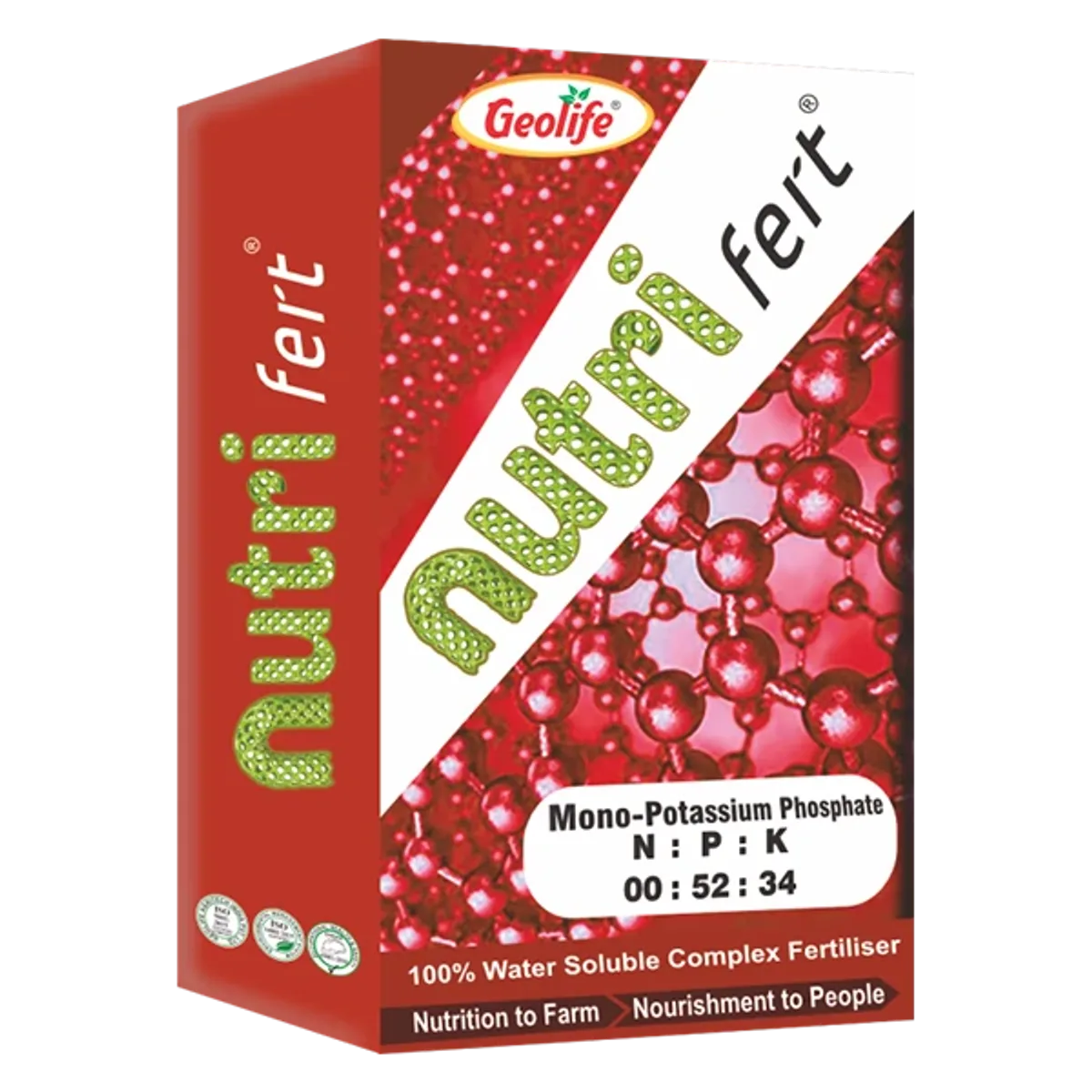 Geolife NPK Water Soluble Fertilizer 00:52:34 (Dosage: 1 KG for 5 Acre)