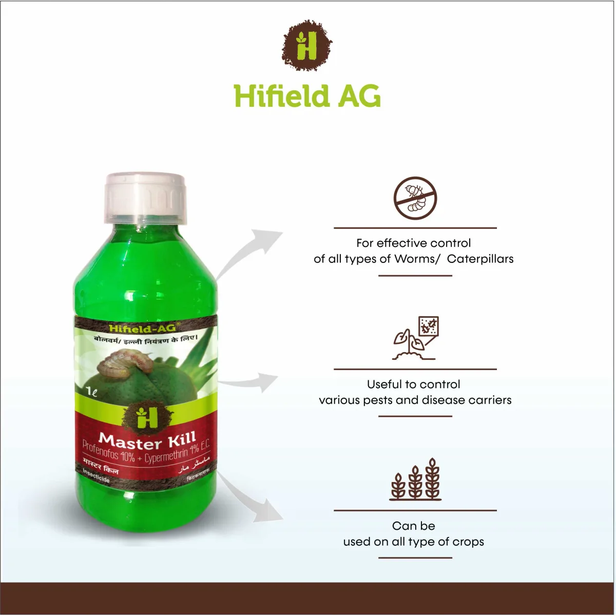 Master Kill मास्टर किल (Profenofos 40% + Cypermethrin 4% EC)