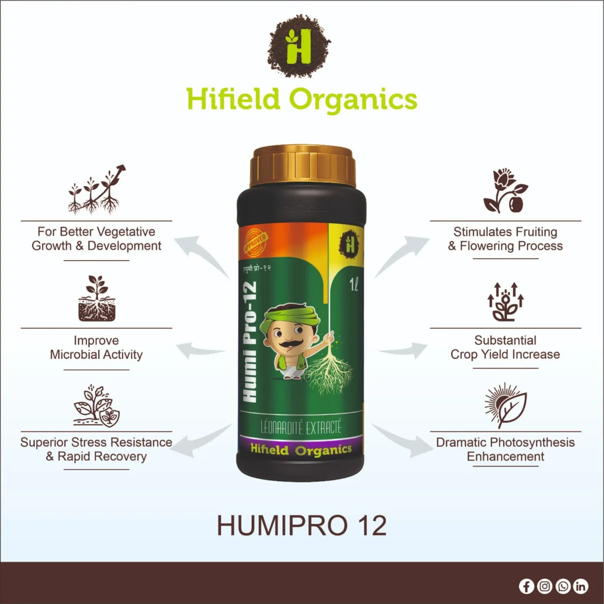 Hifield Humi Pro-12 Humic Acid 6% Liquid