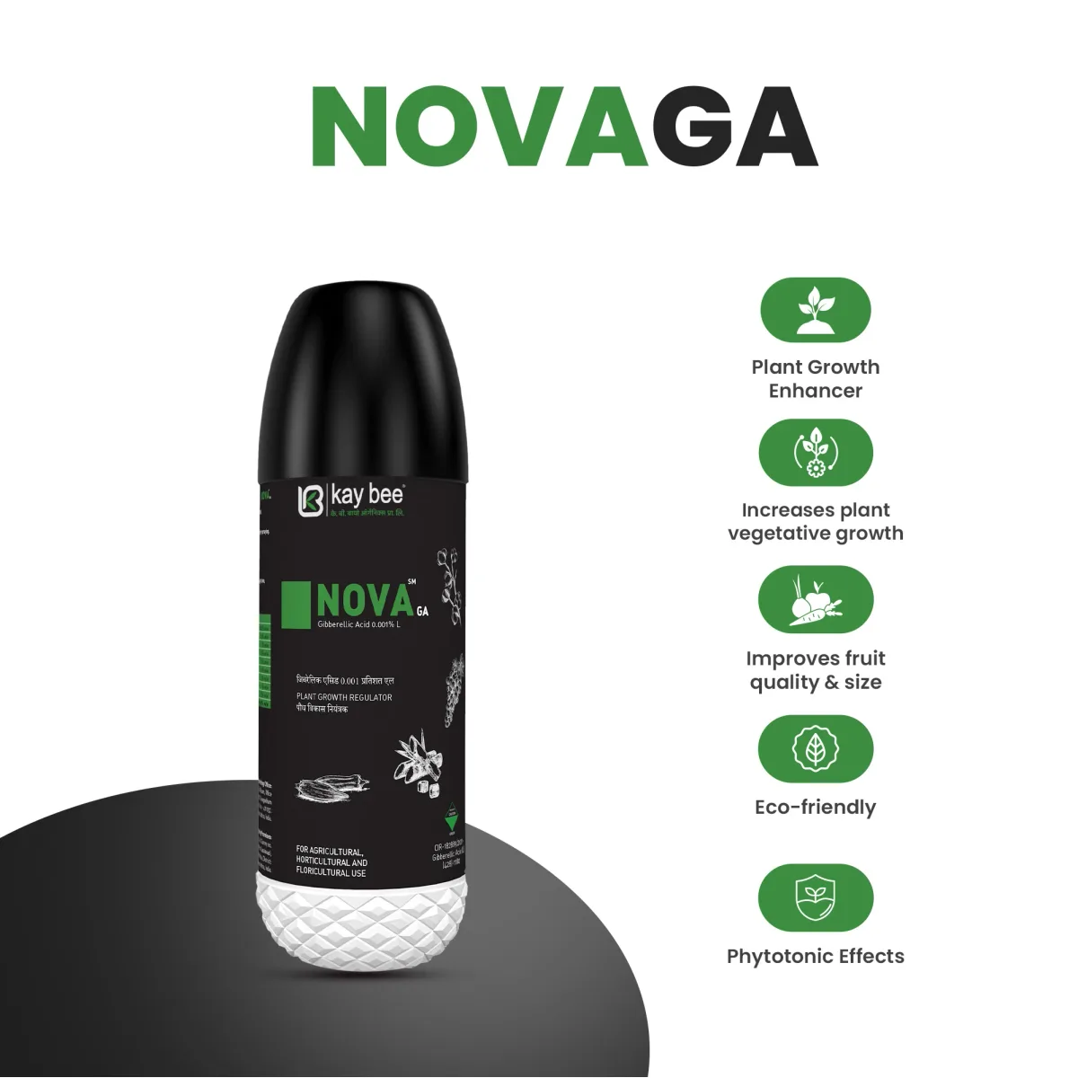 Kay Bee NOVA GA | Plant Growth Regulator for Agriculture and Garden | Reduce Stress caused Due to Biotic and Abiotic Factors