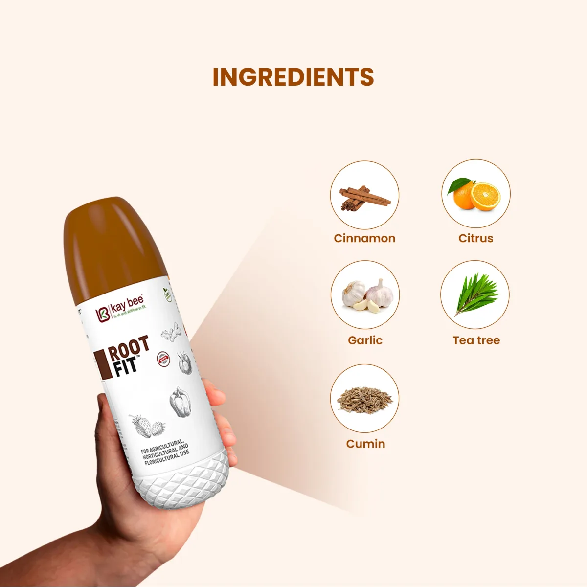 Kay Bee Root Fit | Control for Wilt, Root Rot, & Nematodes | For Healthy Root Growth | Plant Root Growth Booster Liquid