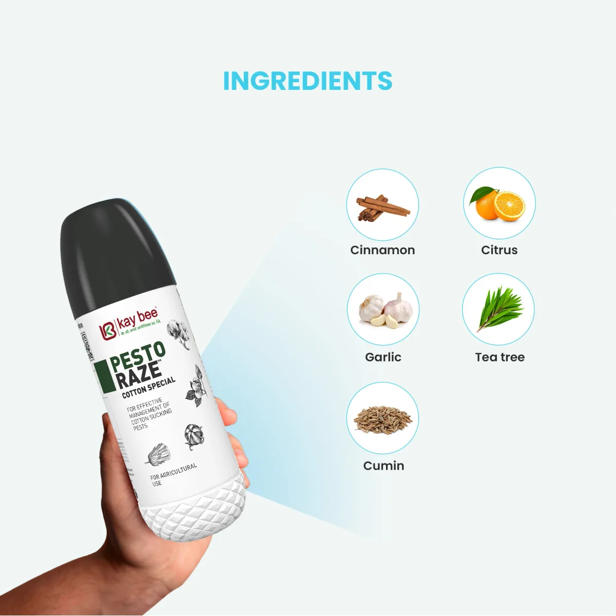 Kay Bee Pesto Raze Cotton Special | Safe and Effective Pest Control | Organic Pest Control for Plants