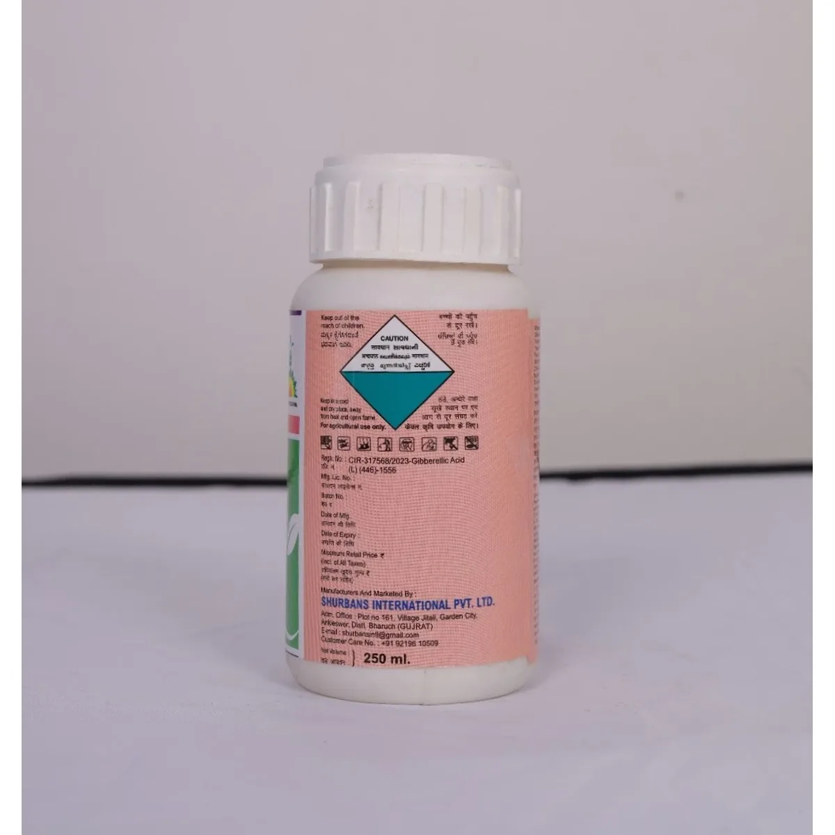 Gibberellic acid 0.001% L