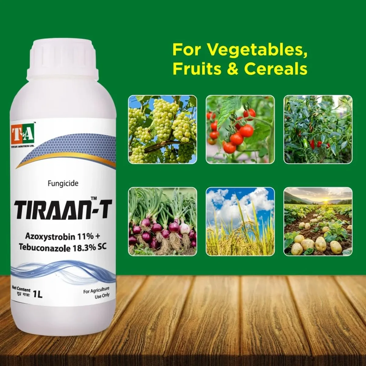 Titan Agritech AZOXYSTROBIN 11 %+ TEBUCONAZOLE 18.3% SC
