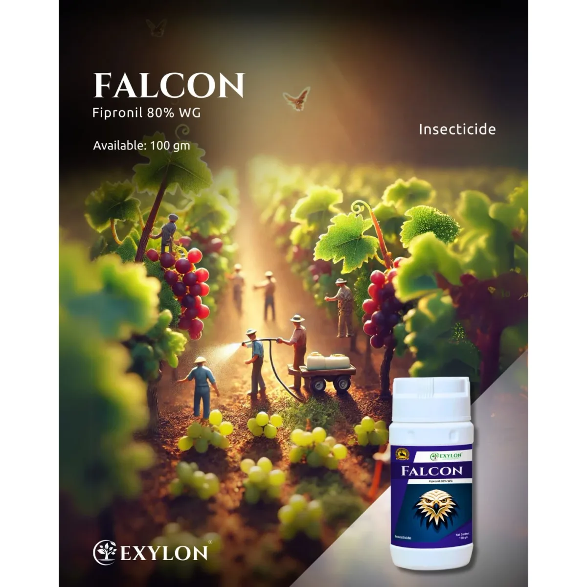 Exylon Falcon (Fipronil 80% WG) – Effective Insecticide for Paddy, Cotton, Vegetables & more