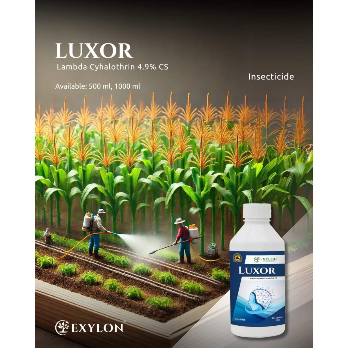 Exylon Luxor (Lambda Cyhalothrin 4.9% C) – Effective Insecticide for Cotton, Chilli, Vegetables & more