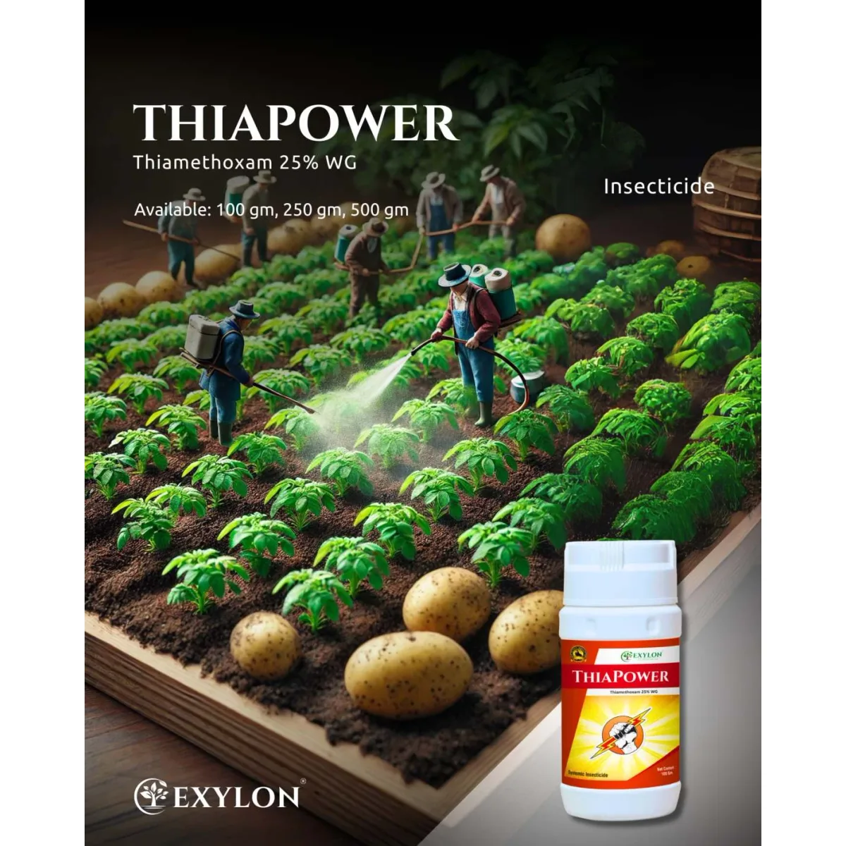 Exylon Thiapower (Thiamethoxam 25% WG) – Effective Insecticide for Cotton, Chilli, Vegetables & more