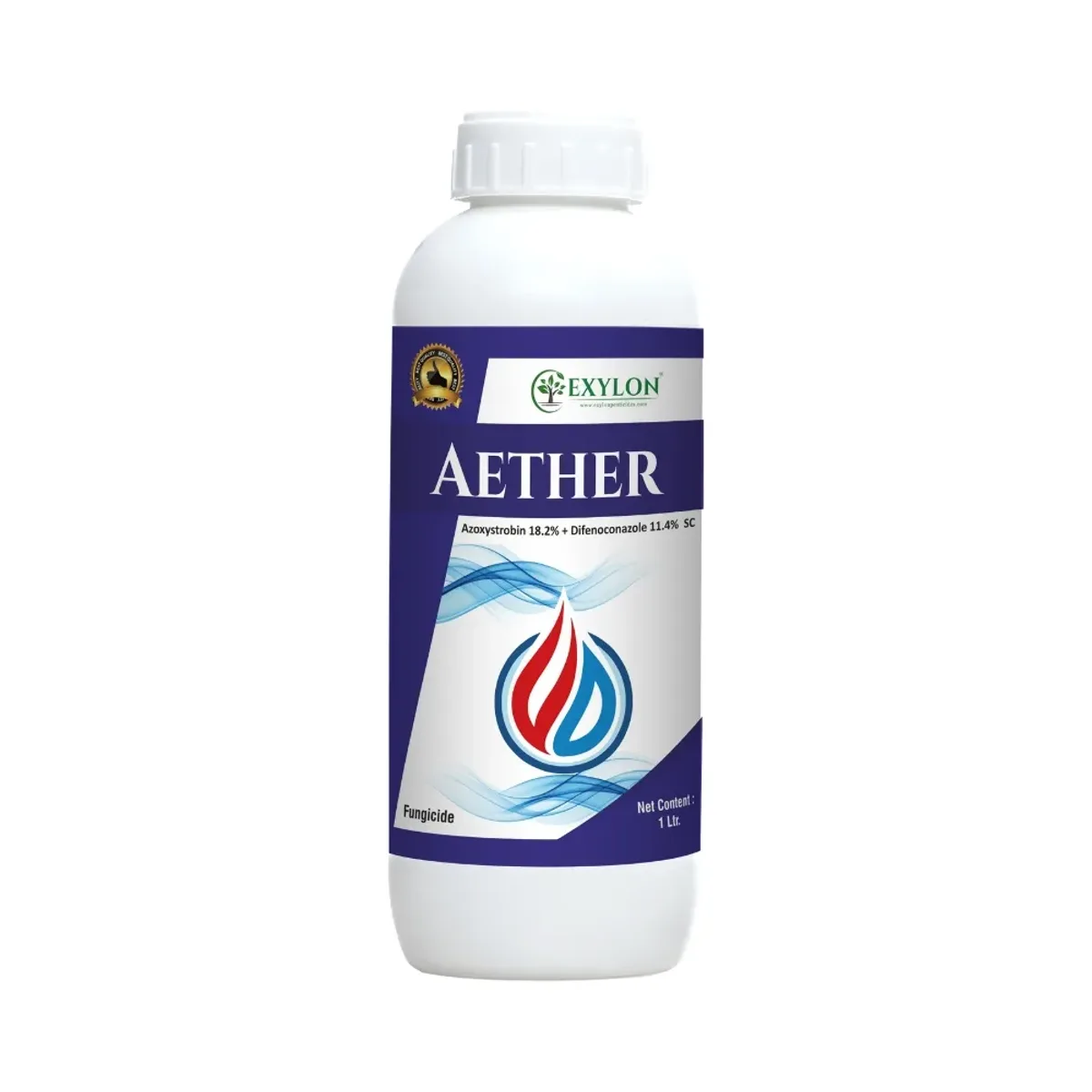 Exylon Aether (Azoxystrobin 18.2% + Difenoconazole 11.4% SC) – Effective Fungicide for Groundnut, Wheat, Vegetables & more