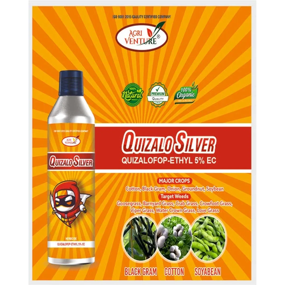 AgriVenture Quizalo Silver (Quizalofop Ethyl 5% EC) Herbicides