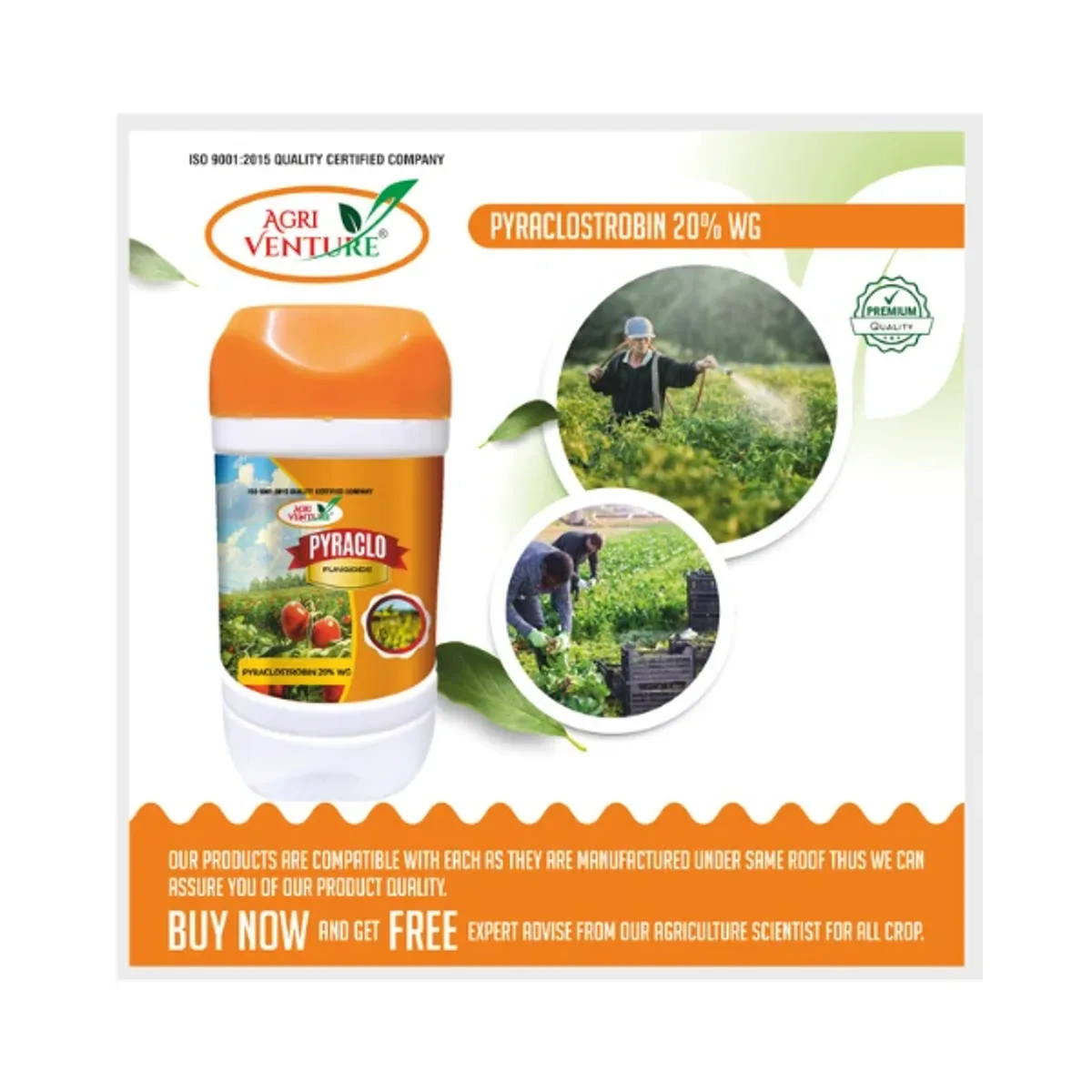 AgriVenture Pyraclo (Pyraclostrobin 20% WG) Fungicides