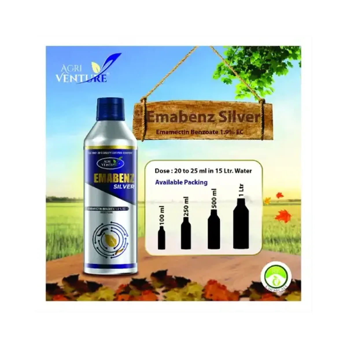Agriventure Emabenz Silver Emamectin benzoate 1.9% EC Insecticide & Acaricide