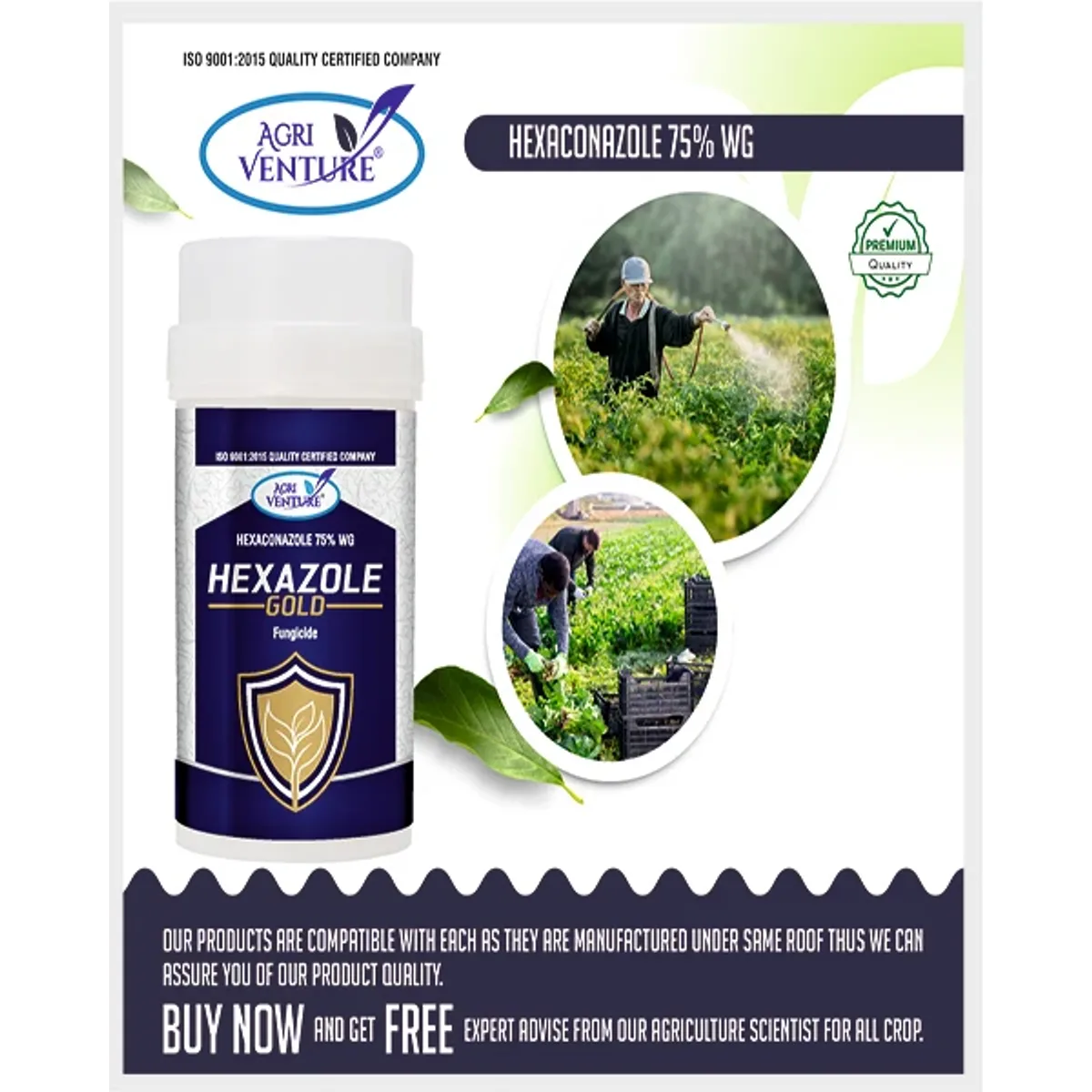AgriVenture Hexazole Gold (Hexaconazole 75% WG) Fungicides