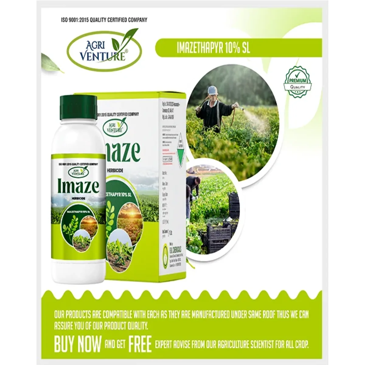 AgriVenture Imaze (Imazethapyr 10% SL) Herbicides