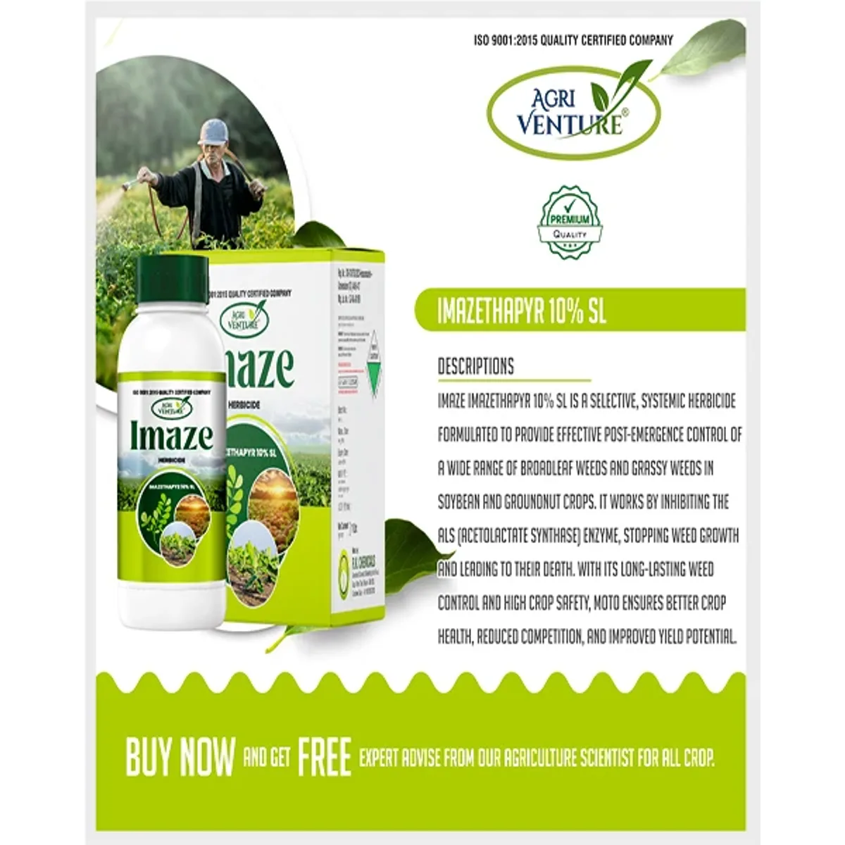 AgriVenture Imaze (Imazethapyr 10% SL) Herbicides