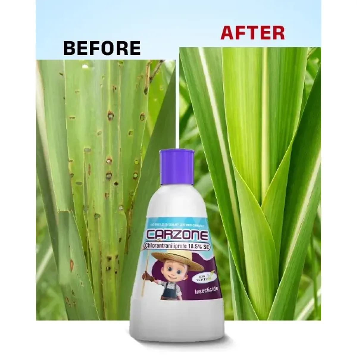 AgriVenture Carzone Insecticide (Chlorantraniliprole 18.5% SC) - Broad Spectrum Pest Control