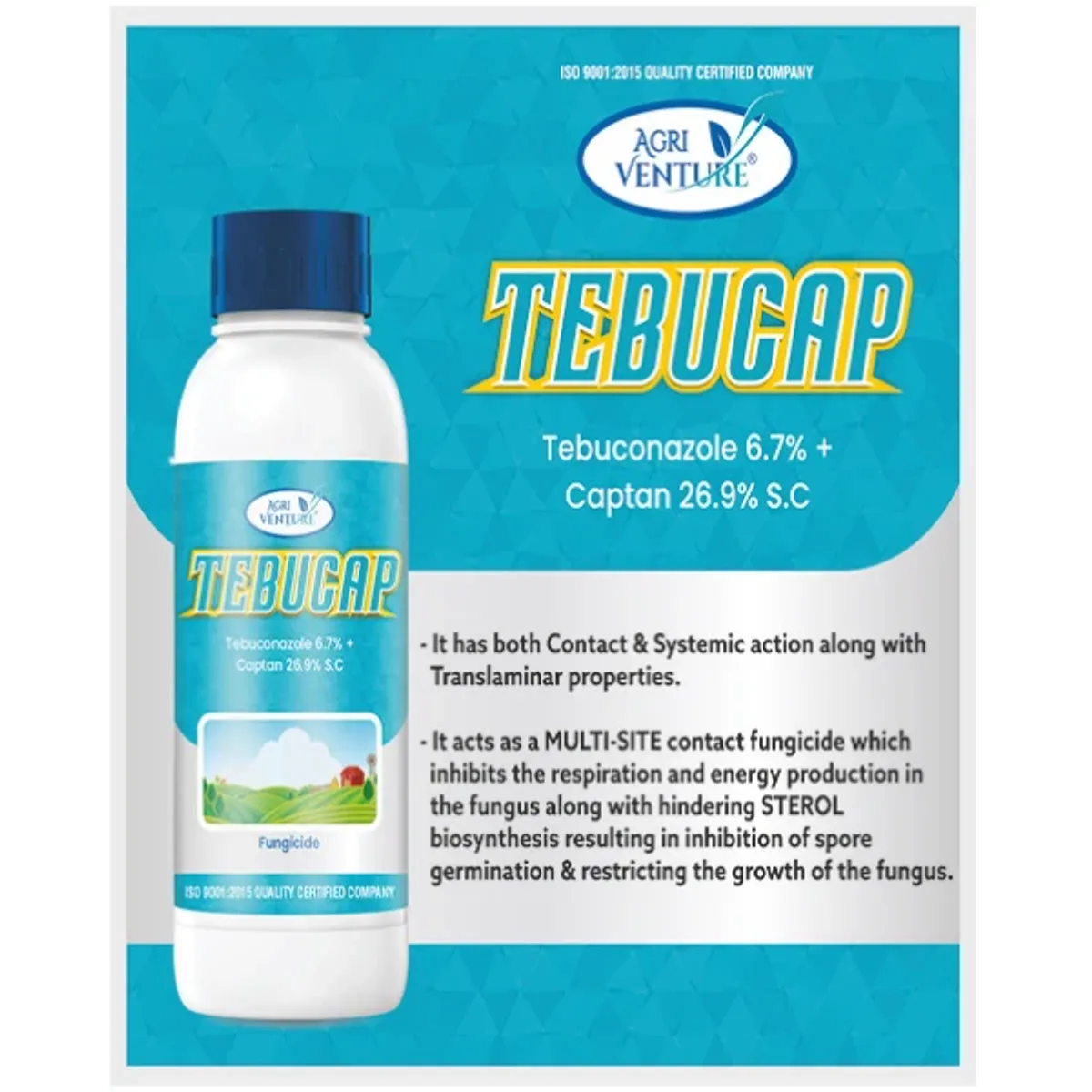 AgriVenture Tebucap (Tebuconazole 6.7% + Captan 26.9% SC) Fungicides