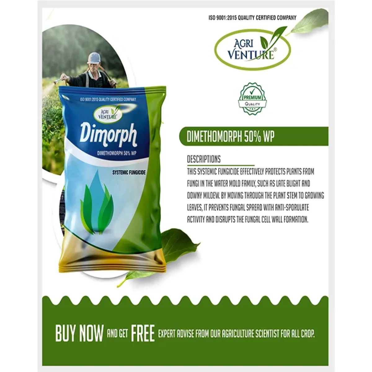 AgriVenture Dimorph (Dimethomorph 50% WP) Fungicides