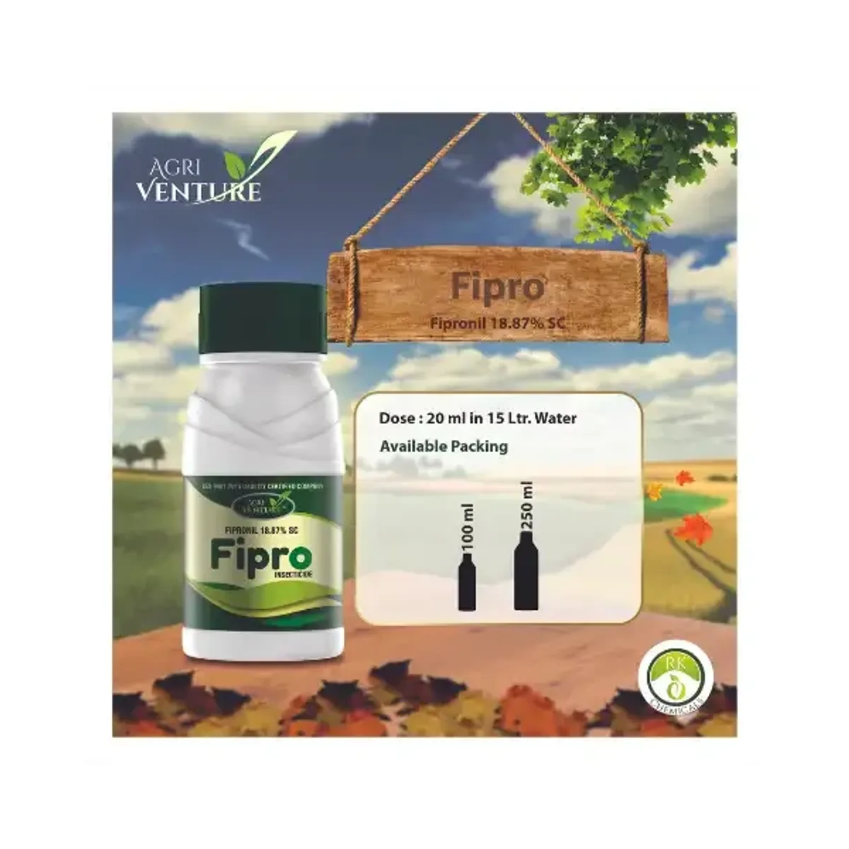 Agriventure Fipro (Fipronil 18.87% SC) Best Insecticide for Thrips