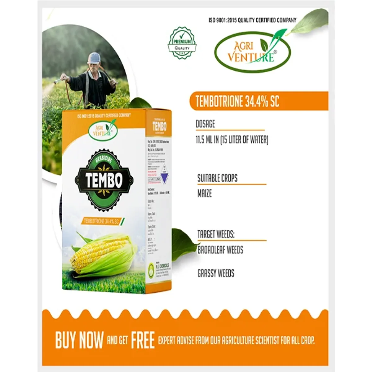 AgriVenture Tembo (Tembotrione 34.4% SC) Herbicides