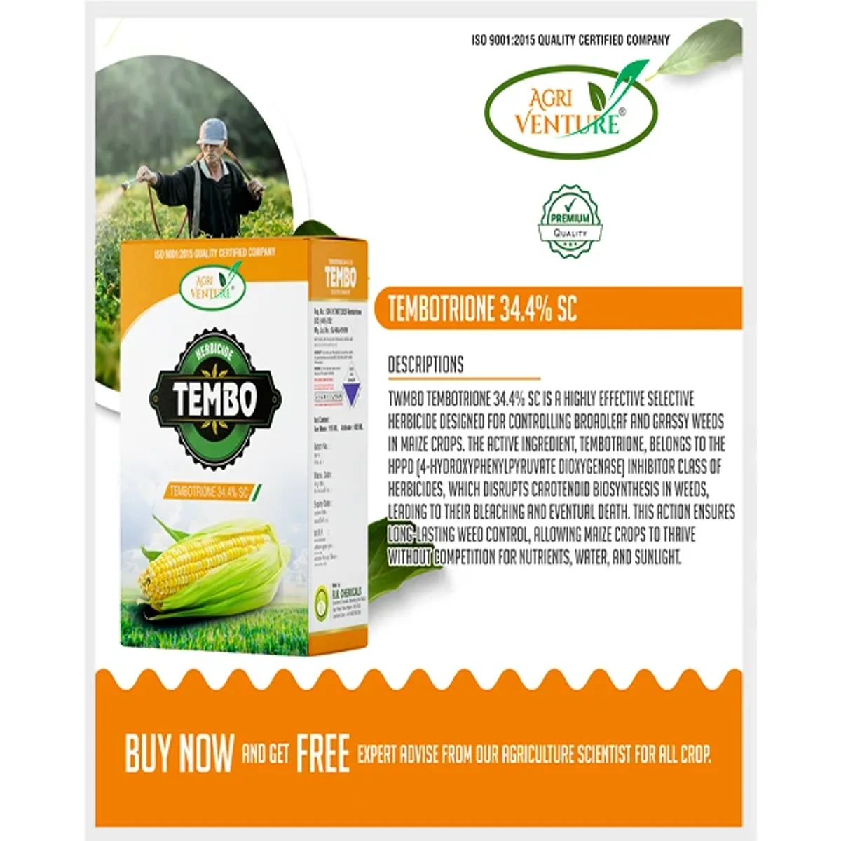 AgriVenture Tembo (Tembotrione 34.4% SC) Herbicides