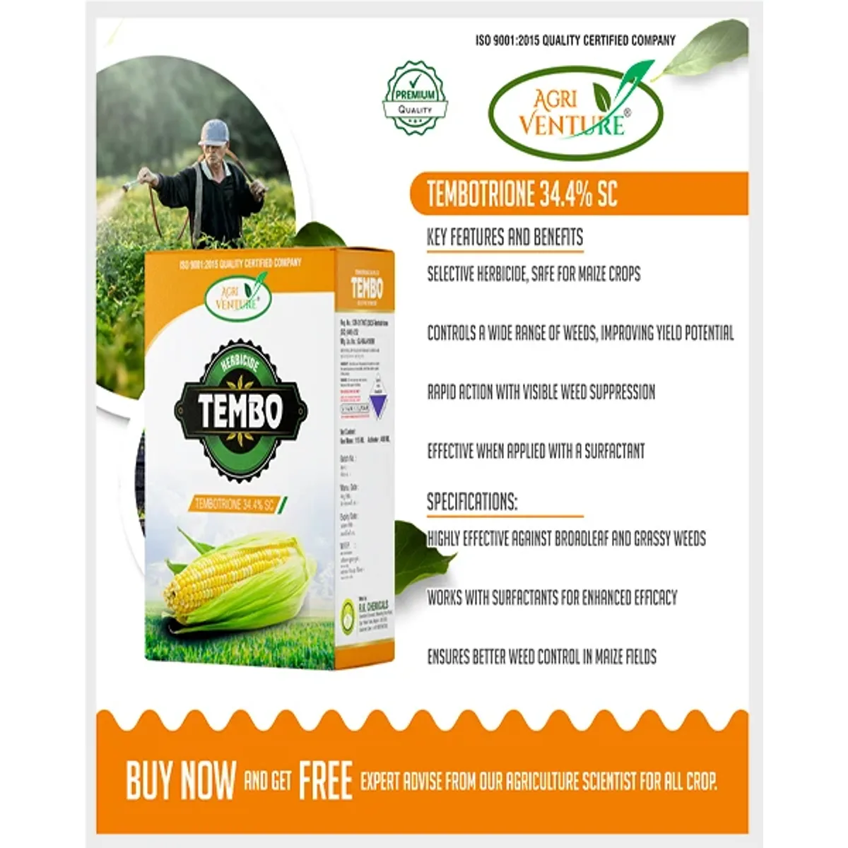 AgriVenture Tembo (Tembotrione 34.4% SC) Herbicides