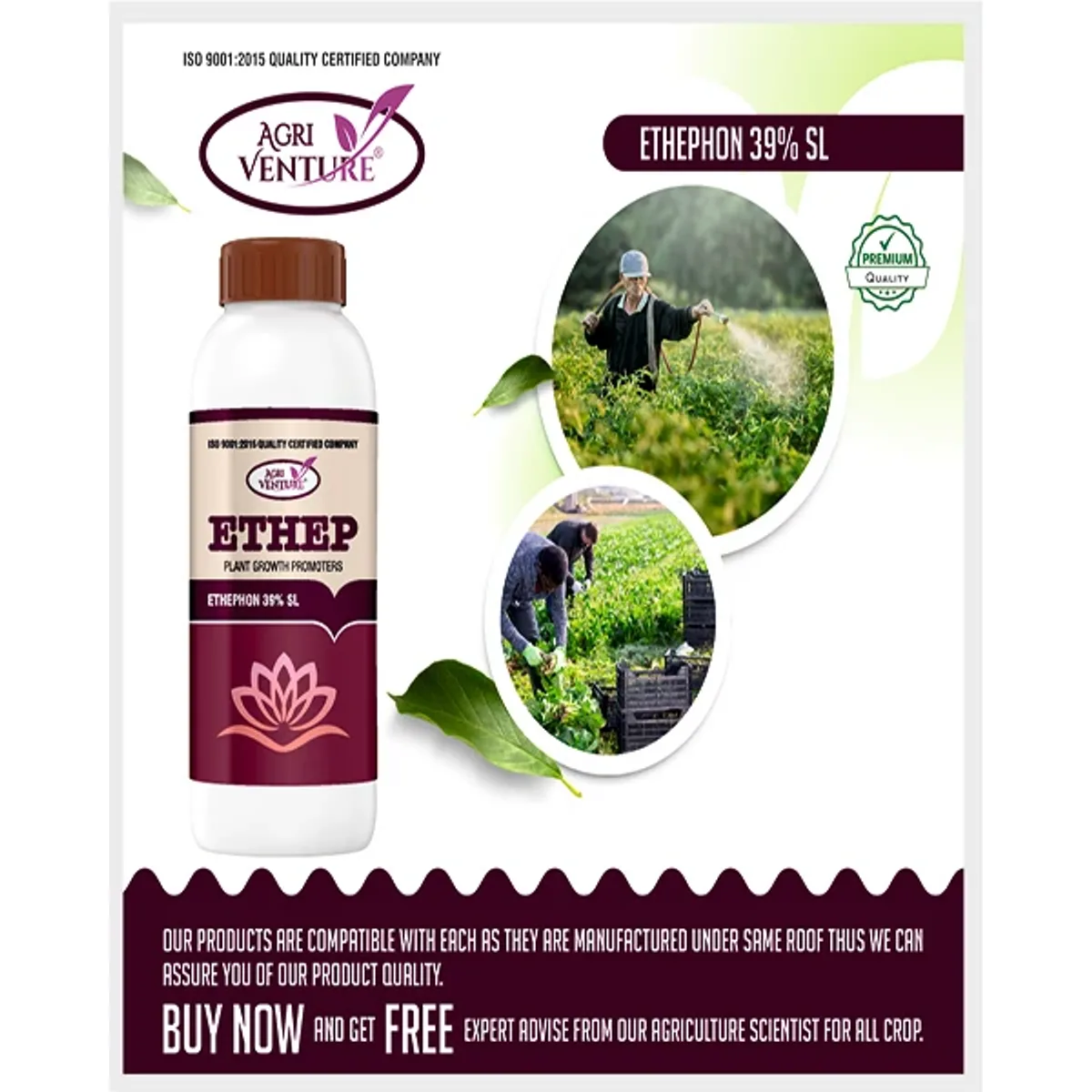 AgriVenture Ethep (Ethephon 39% SL) Growth Regulators