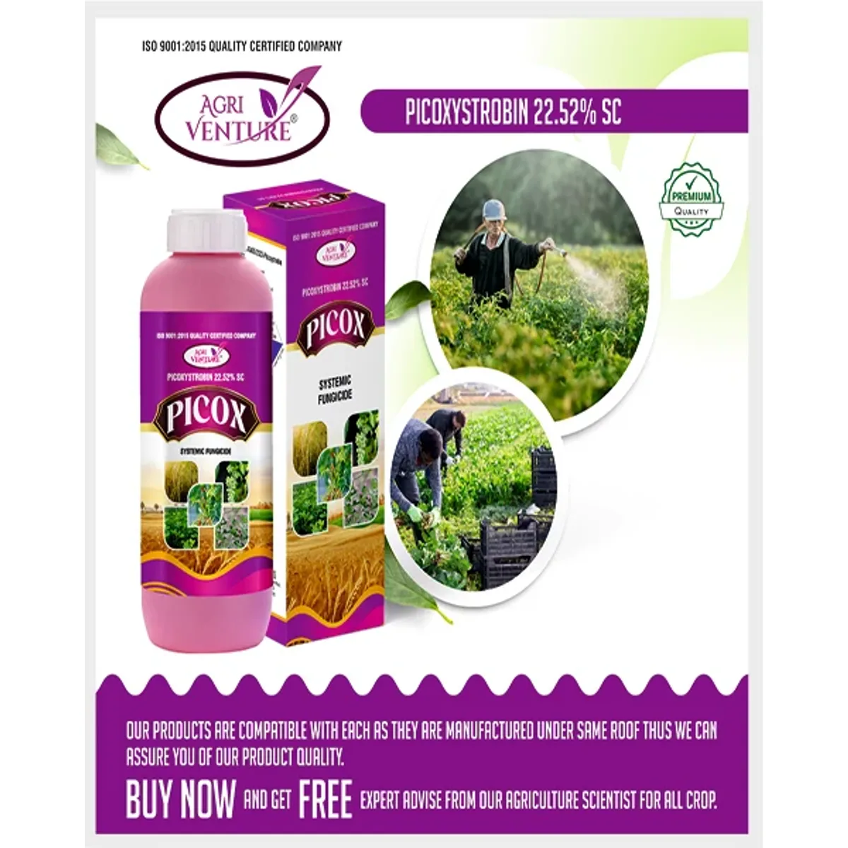 AgriVenture Picox (Picoxystrobin 22.52% SC) Fungicides